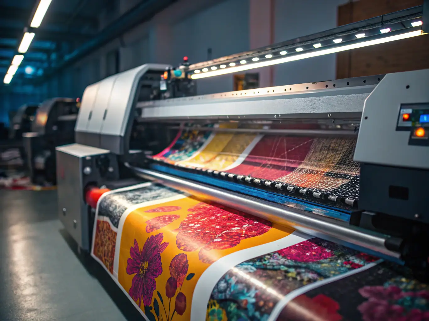 A high-resolution image depicting a book being printed on a modern printing press, with a focus on the precision and quality of the printing process. The background includes elements of a traditional printing workshop, blending old and new technologies.